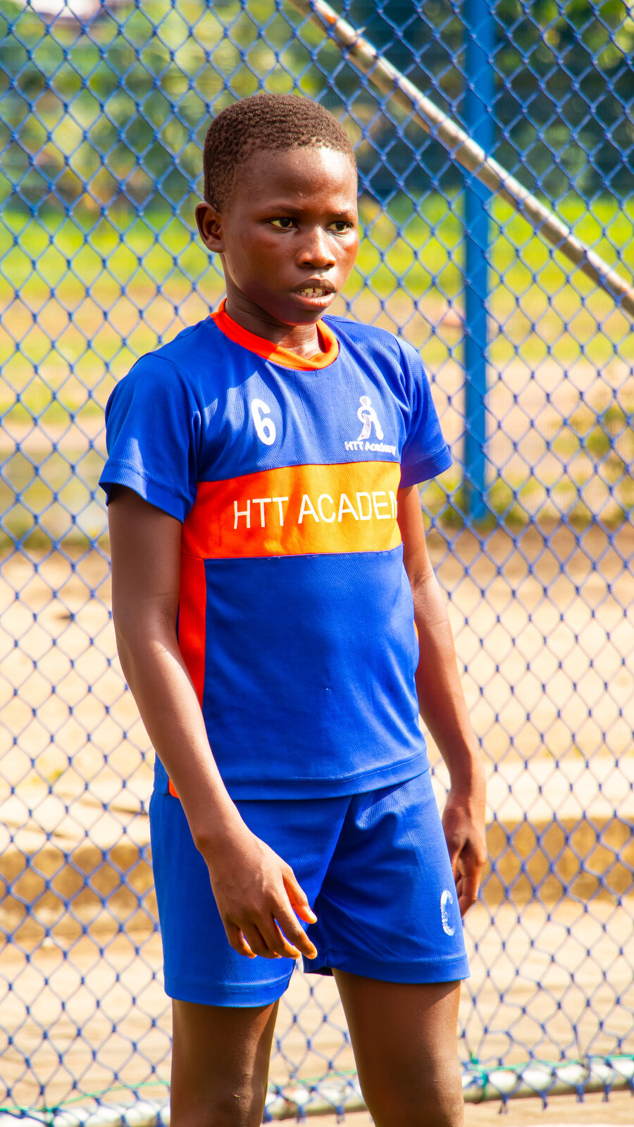 Young HTT Academy footballer ready to train